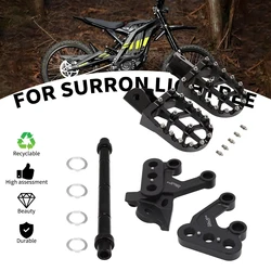 For Surron Light Bee X S Sur Ron Motorcycle CNC Aluminum Foot Pegs Footrest Footpeg Support Bracket Lever Footbracket