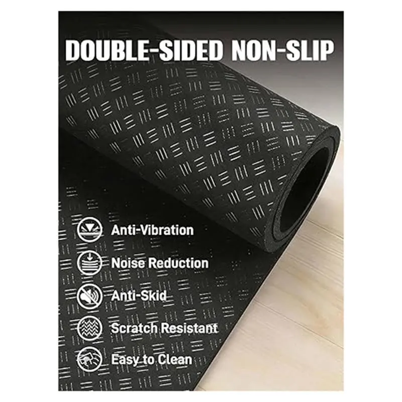 AB66-Silicone Mat Non-Slip Double Sided For Most Vibration Platform Plate Machines Reduce Noise Accessories Protect Floors Carpe