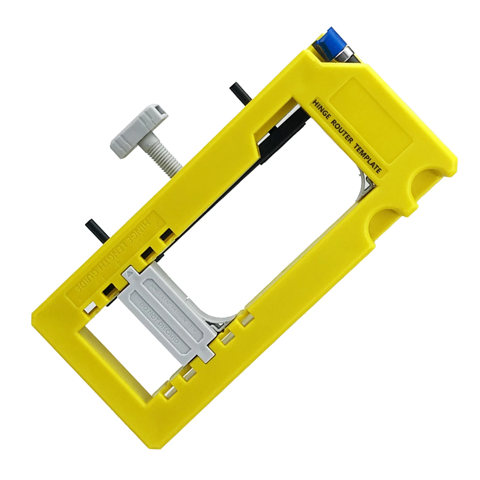 Door Hinge Jig Plastic 3‑5in Length 1/4‑5/8in Radius Hinge Router Template for Woodworking Door Hinge Router Template