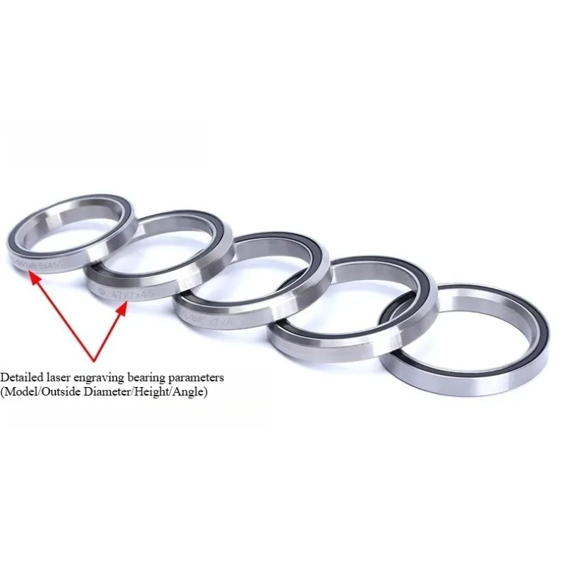 Bike Headset Bearings 41/41.8/47/49/52mm MTB Road Bicycle Headset Bearing Repair Steel Parts Bike Accessories