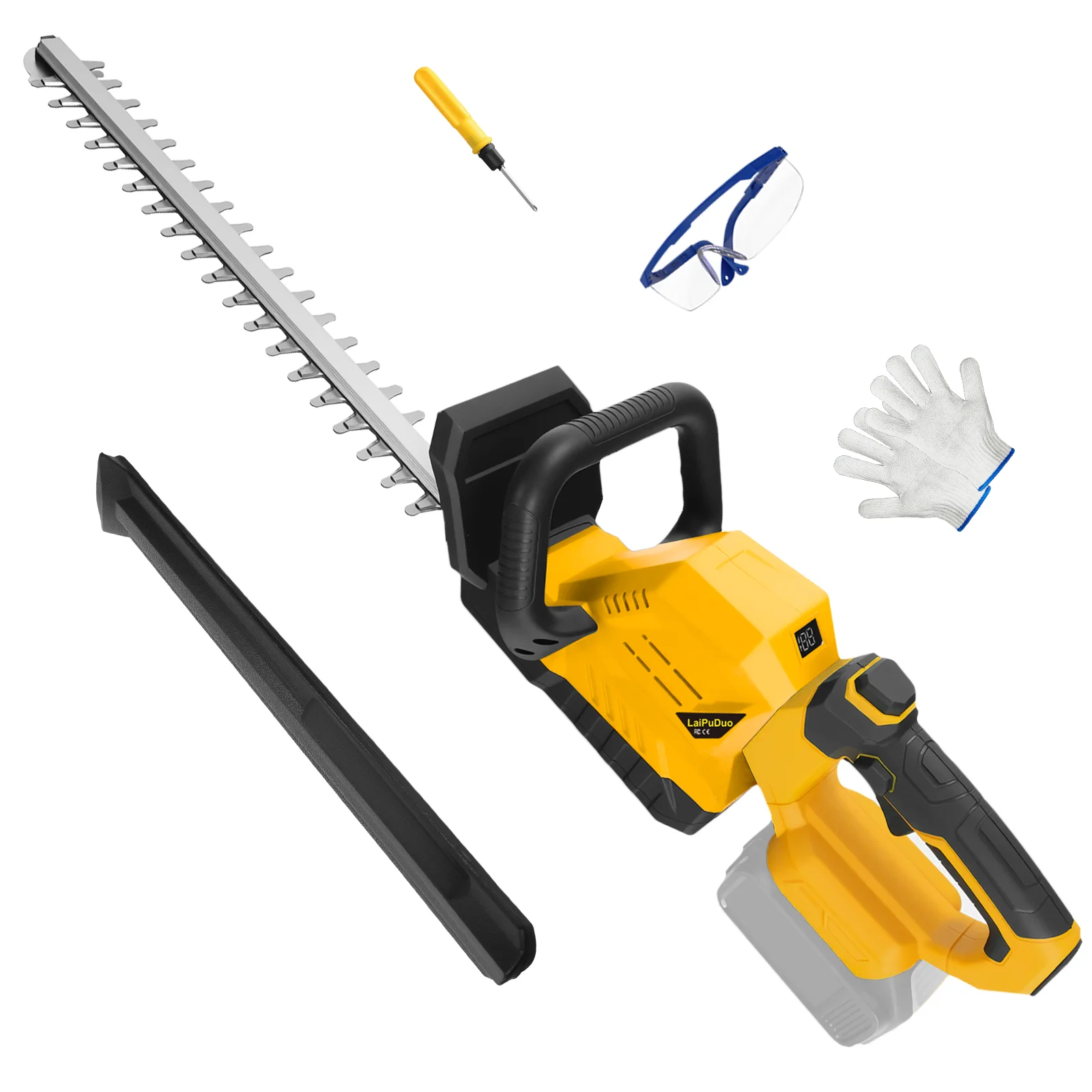 3000RPM Brushless Electric Hedge Trimmer Handheld Lawn Mower Cordless Garden Shrub Pruning Tools For Dewalt 20V Battery Pin