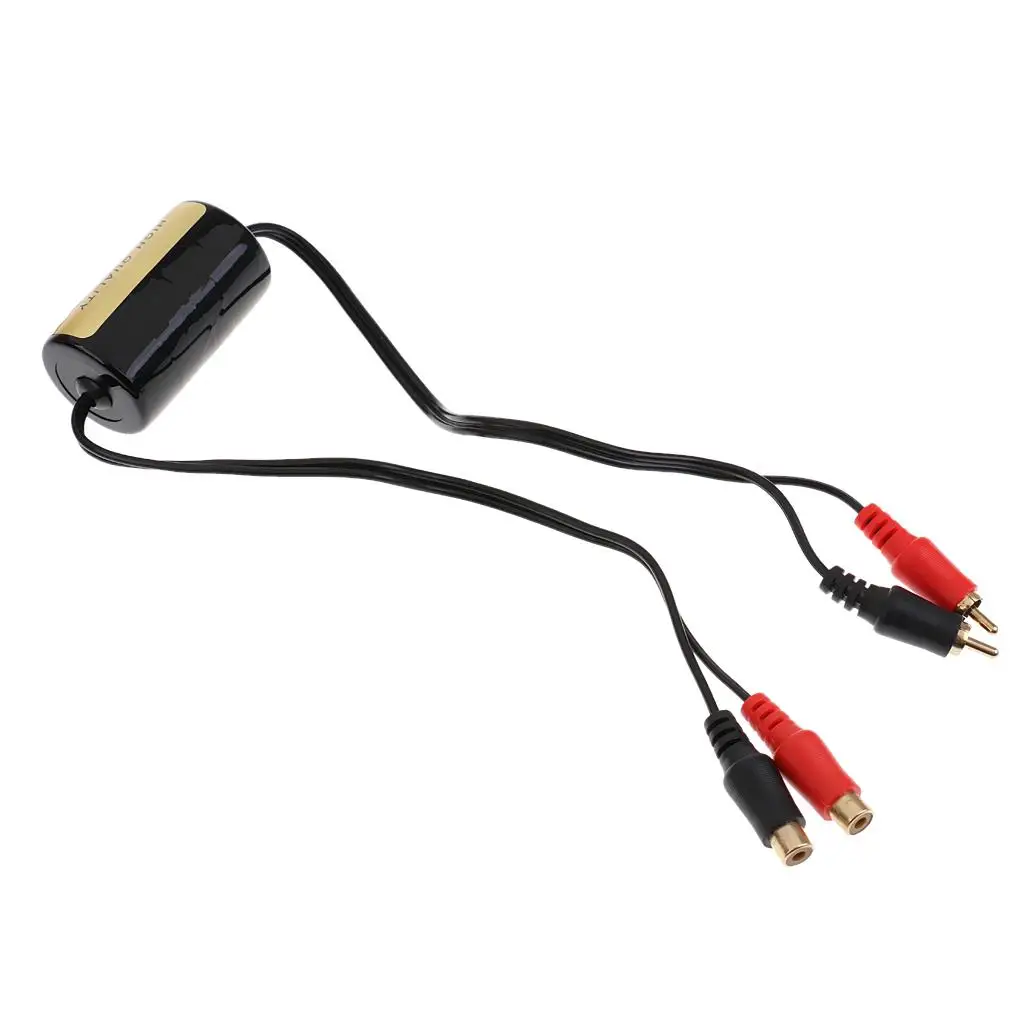 RCA Audio Noise Filter Suppressor Ground Loop Isolator Car Stereo 60W