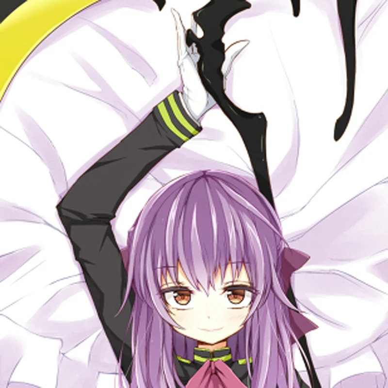 

New Pattern Dakimakura Anime Shinoa Hīragi Double-sided Print Life-size Body Pillow Cover Bedding Gifts