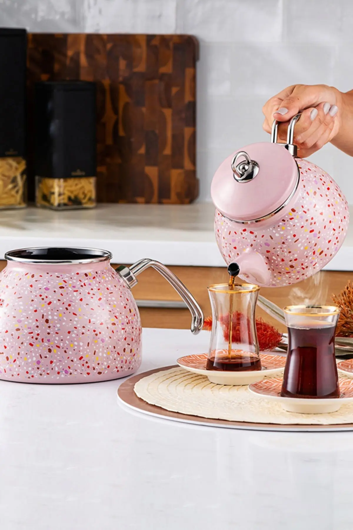 Midi Terazzo Pink Set 1teapot