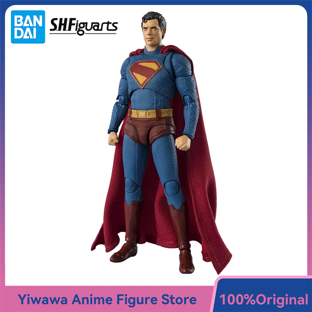 

Оригинальный новый BANDAI S.H.Figuarts Супермен 16,5 см SHF Коллекционная фигурка из фильма Модель Орнамент Игрушки