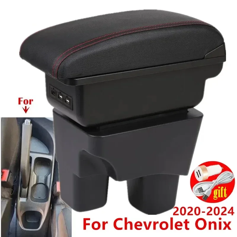 

Central armrest For Chevrolet Onix Armrest Box For Chevrolet Onix 2020-2024 Car Armrest Storage Box Interior Dedicated Retrofit