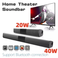 40W TV Soundbar Wireless Bluetooth Speaker Wired and Home Cinema Sound System Stereo Surround with FM Radio Music Center boombox