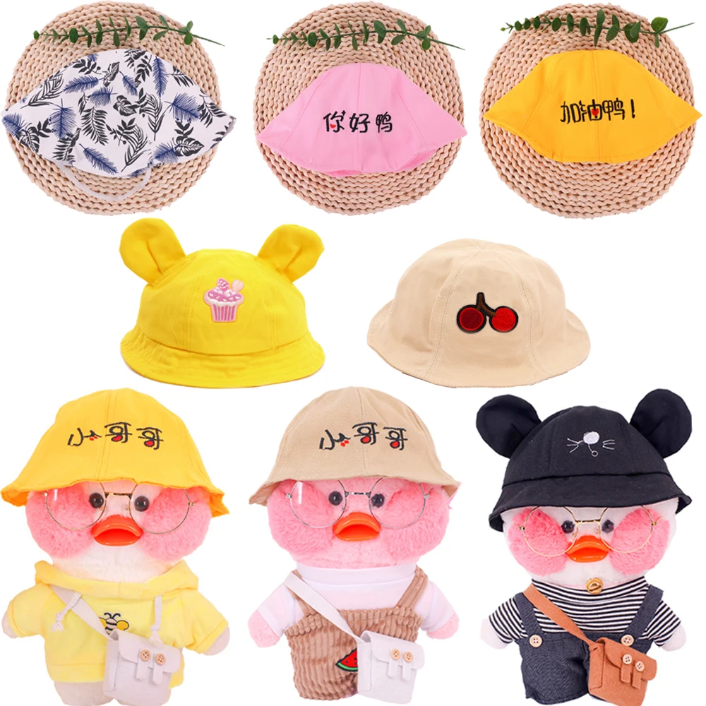 Fashion Fisherman's Hat For 30 Cm Mimi Yellow Duck Doll lalafanfan Clothes Accessories Children's Toys Girls Birthday Gifts