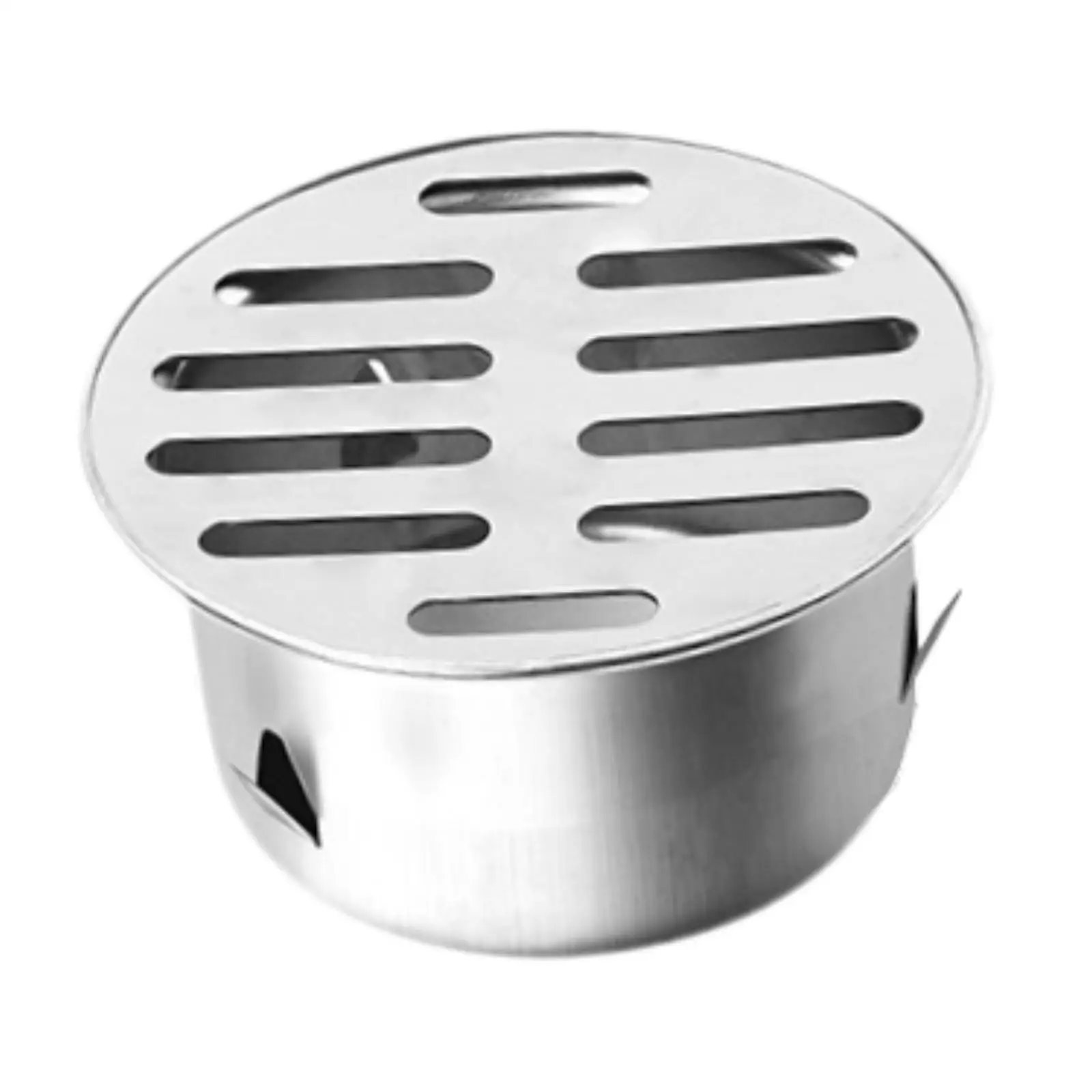 Flat Floor Drain Filter Anti Blocking Stainless Steel Snap in Device for Basement Sewer Lawns Shower Balconies
