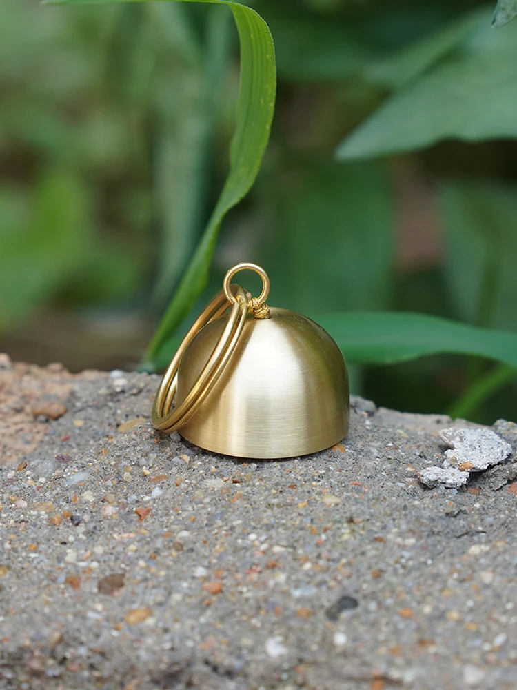 Pure Brass Bell Ornament Hanging DIY Material Cisas Anti-Theft Door Bell Sound er Simple Modern Sle Home Decor