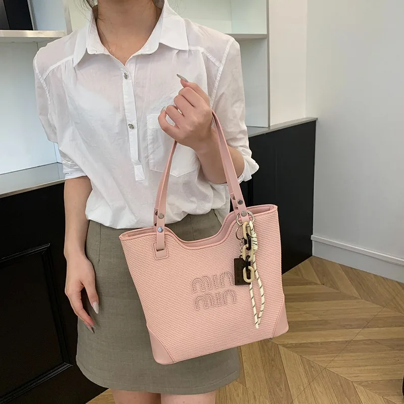 

Classic Elegant Leather Women Tote Bag High End Paris Designer Style Casual Simple Vintage Trendy Ladies Bag