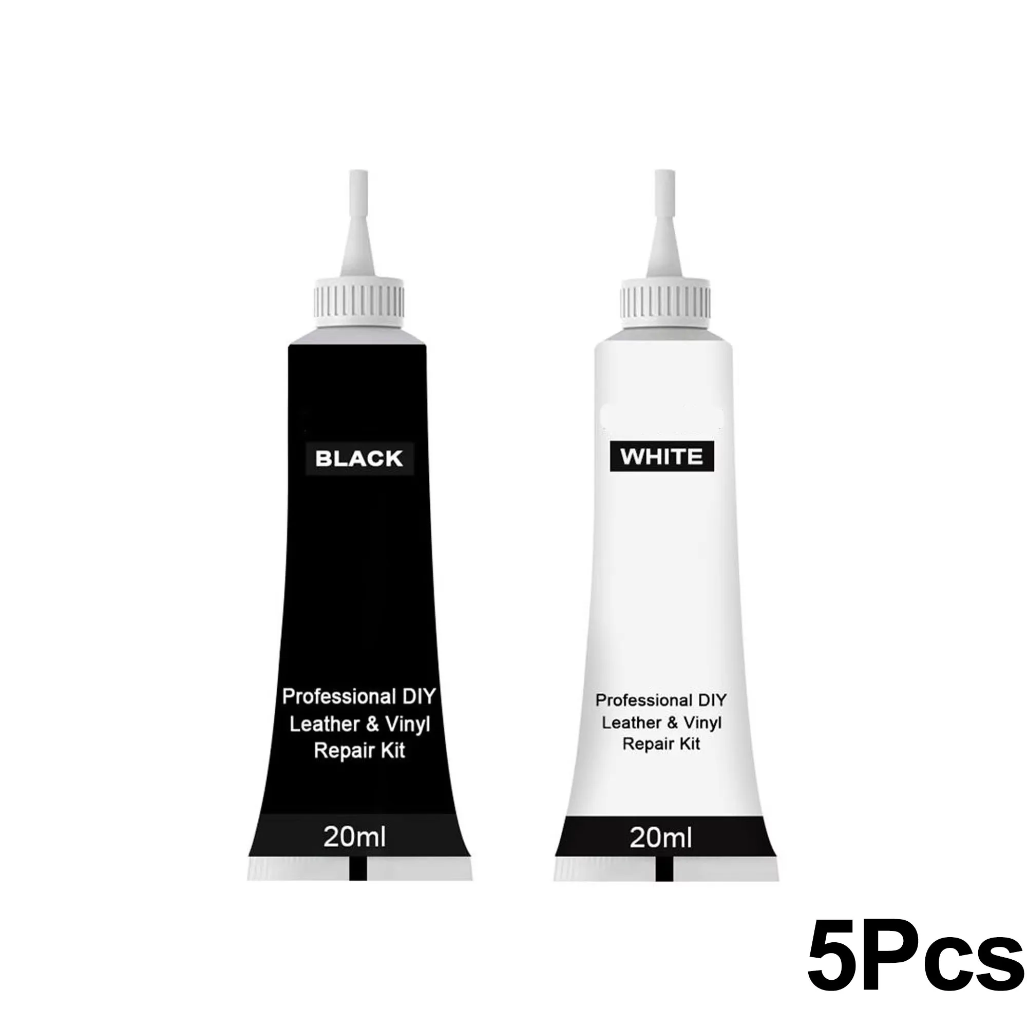 5Pcs 20ml Leather Repair Cream, Leather Repair Gel,  Auto Interior Maintenance Agent Paste, Multifunctional Leather Restorer