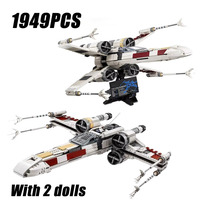 1949PCS Space War X-wing Starfighter Spaceship Building Blocks With 2 Figures MOC Construction Bricks Toys Adult Kids Gift