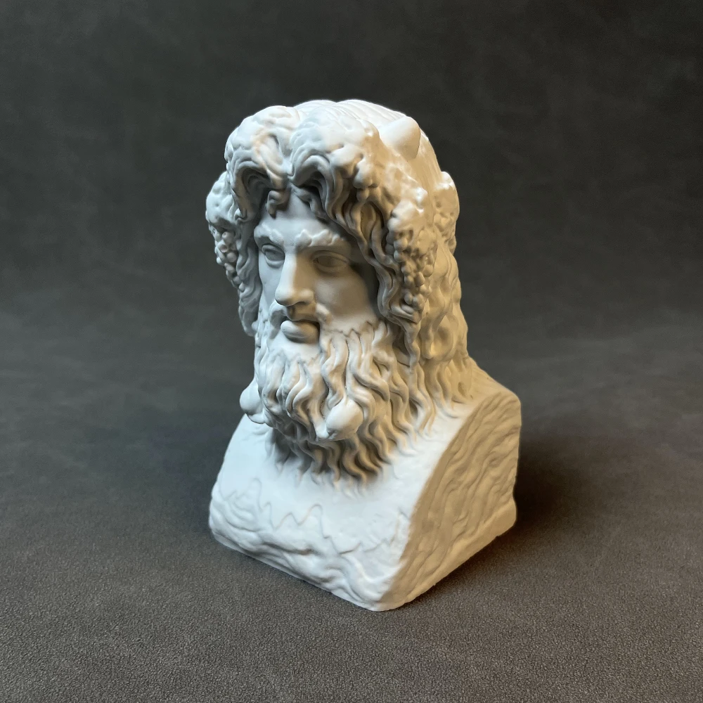 Poseidon Neptune Retro Roman Art Plaster Figure Statue Desktop Wine Cabinet Bookshelf Decorative Ornament Sculpture Ceremony