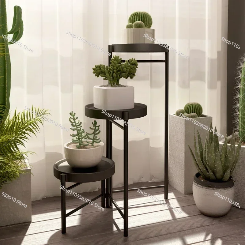 Minimalist Creative Plant Pot Stand, Light Luxury Modern Flower Shelf Robust Durable Decoration Rack