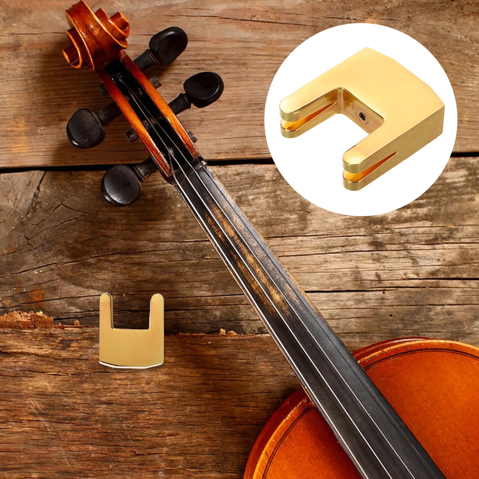 

Cello Mute For 3/4 4/4 Size Metal Practice Mute Noise Reduction Silent Tool Rubber Violin Viola Accessories Instrument