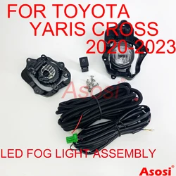 Front Bumper LED Fog Driving Lights Lamps For Toyota Yaris Cross Hybrid 2020 2021 2022 2023 Passenger & Driver Side Upgrade