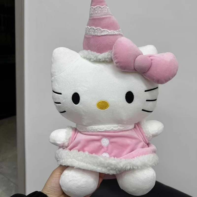 45/55 センチメートルアニメハローキティ誕生日帽子ソフトぬいぐるみぬいぐるみスロー枕寝室のクッション装飾品子供クリスマスギフト