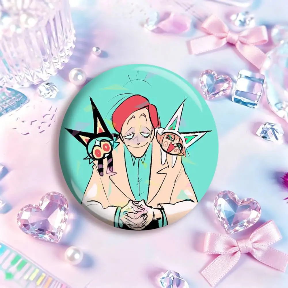 Buttercup Strawberry Psycho Cuties  Laser Badge Creative Pins Brooch for Decor Gifts Fans Collect Easter decorations