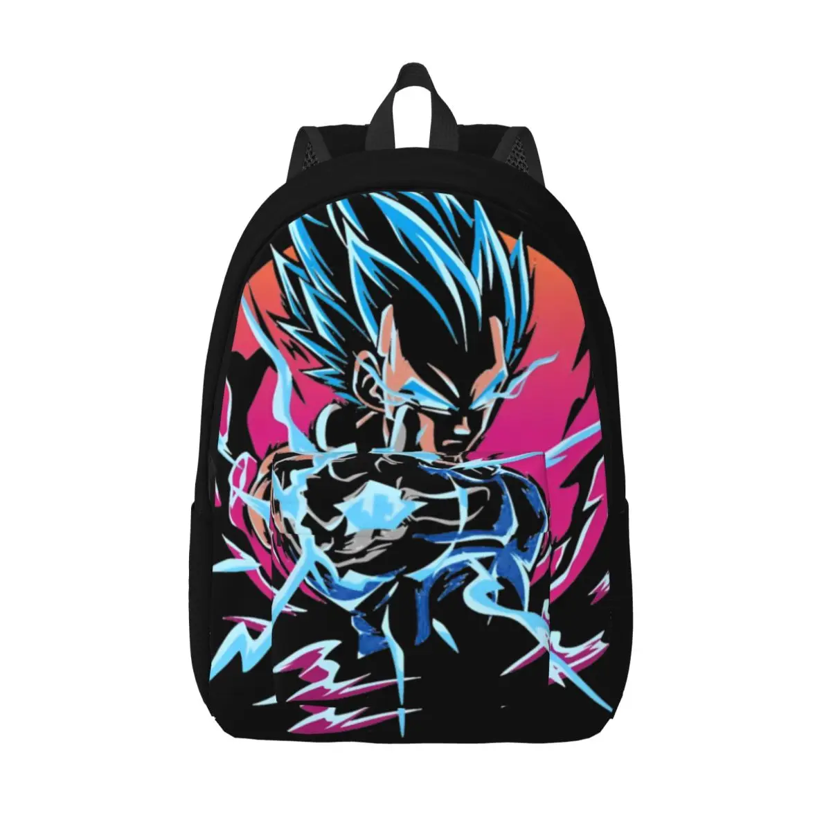 Dragon Ball Z Super Saiyan Vegeta Backpack for Men Women Cool Student Travel Daypack Laptop Computer Shoulder Bag Lightweight