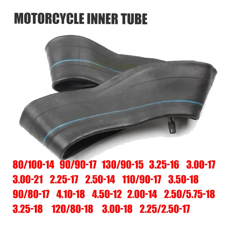 Motorcycle inner tyre 12/14/16/17/18/19/21inch 130/70-17 90/90-17 3.25-16 3.00-21  Straight Valve for Off Road