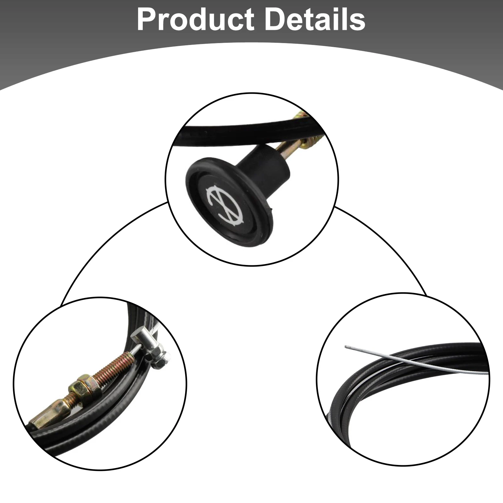 Stop Choke Bowden Cable Wire 2-5m Length Control Bonnet Throttle Engine Fuel For Cars Trucks Vans Engine Flameout Wire Parts