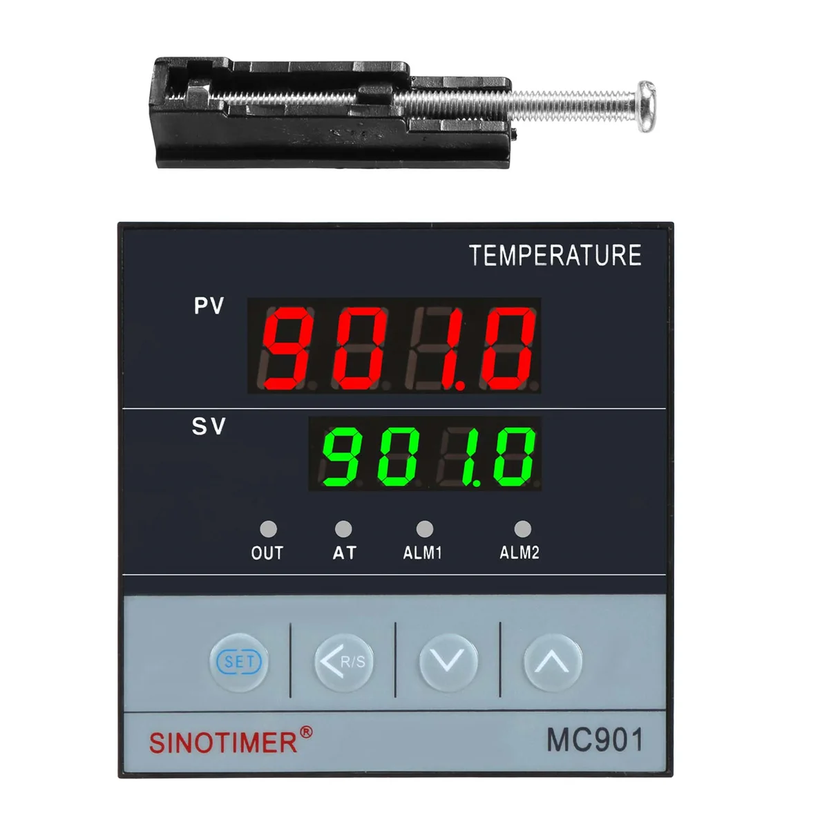 SINOTIMER MC901 Digital Waterproof PID Temperature Controller K Type PT100 Sensor Input Relay SSR Output