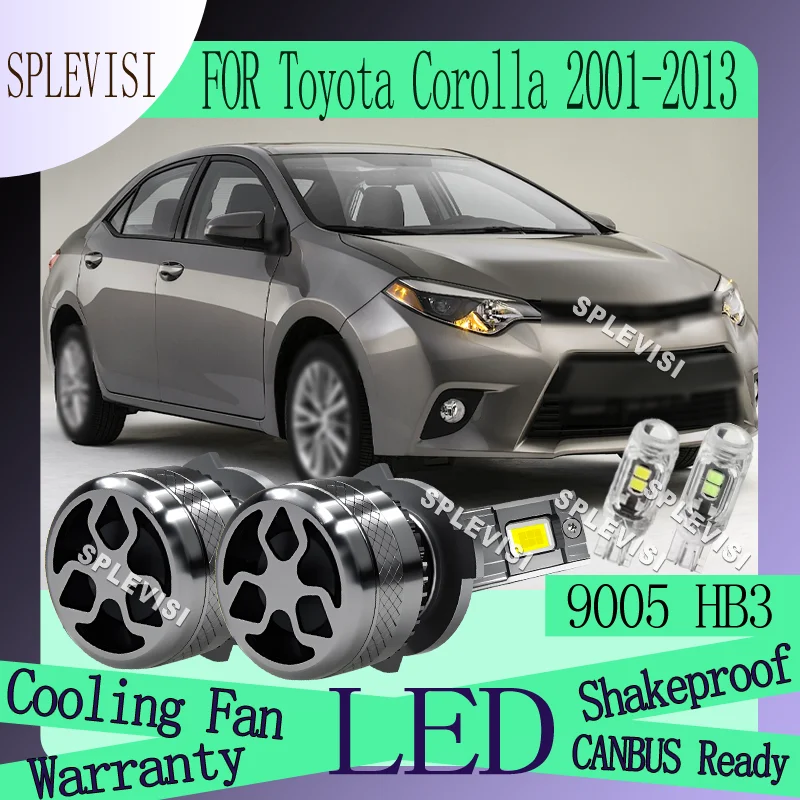 

Shock Resistant and Easy Mount 200W 20000LM LED High Beam For Toyota Corolla 2001 2002 2003 2004 2005 2006 2007 2008 2009-2013