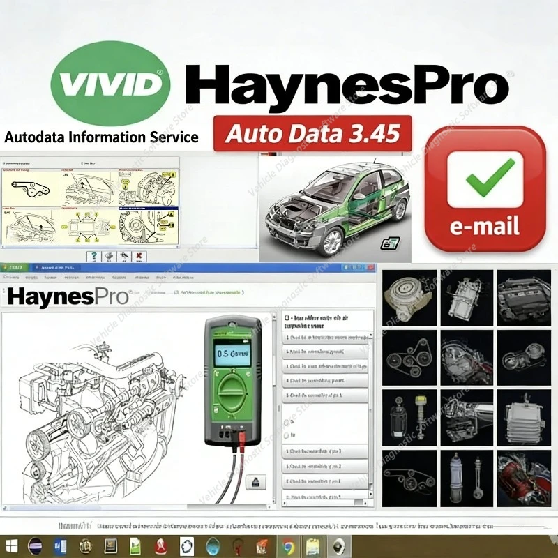 

Программное обеспечение для авторемонта Auto.Data 3.45, Haynes Pro, Vivid Workshop 2018.1, многоязычный (французский) каталог запчастей 2026
