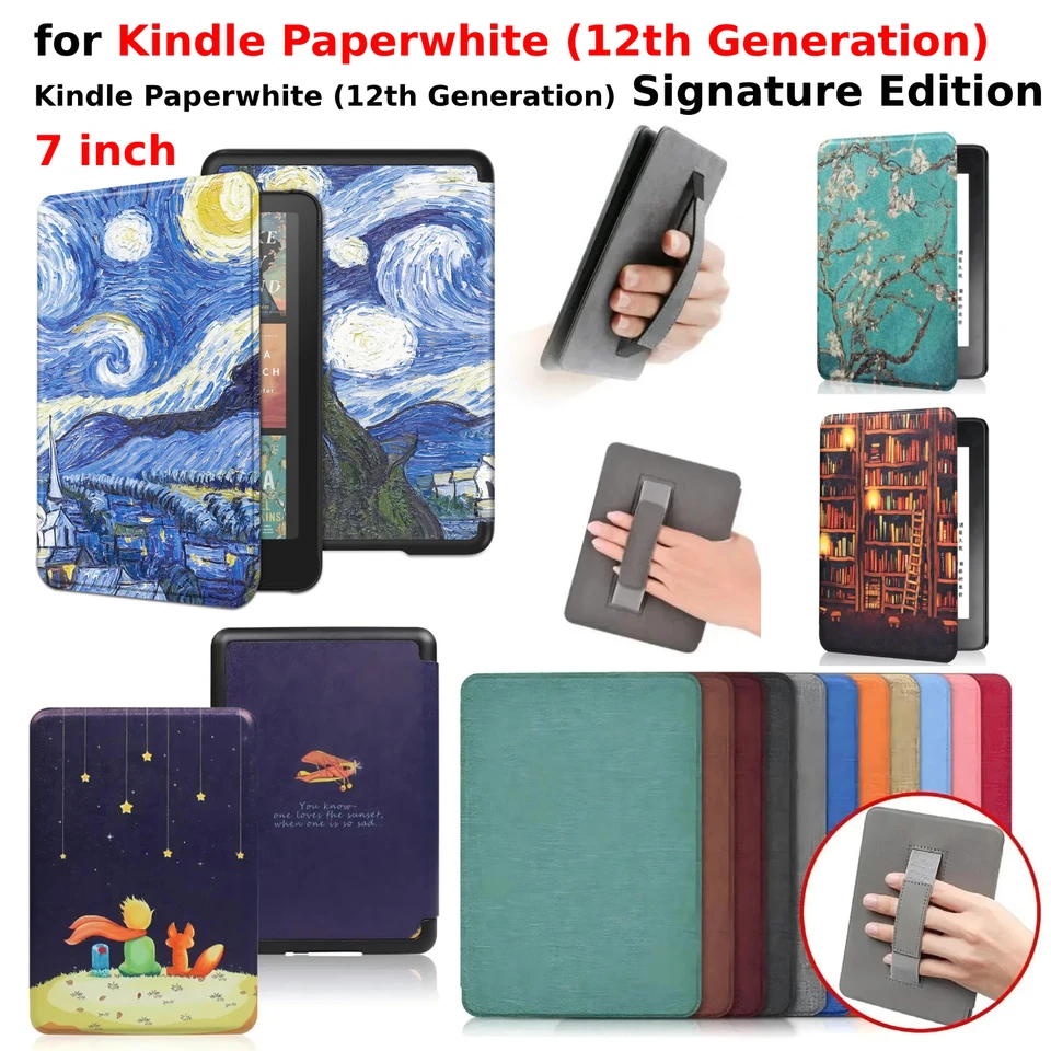 Kindle Paperwhite 第 12 世代ケース 2024 署名版 7 インチレザー
