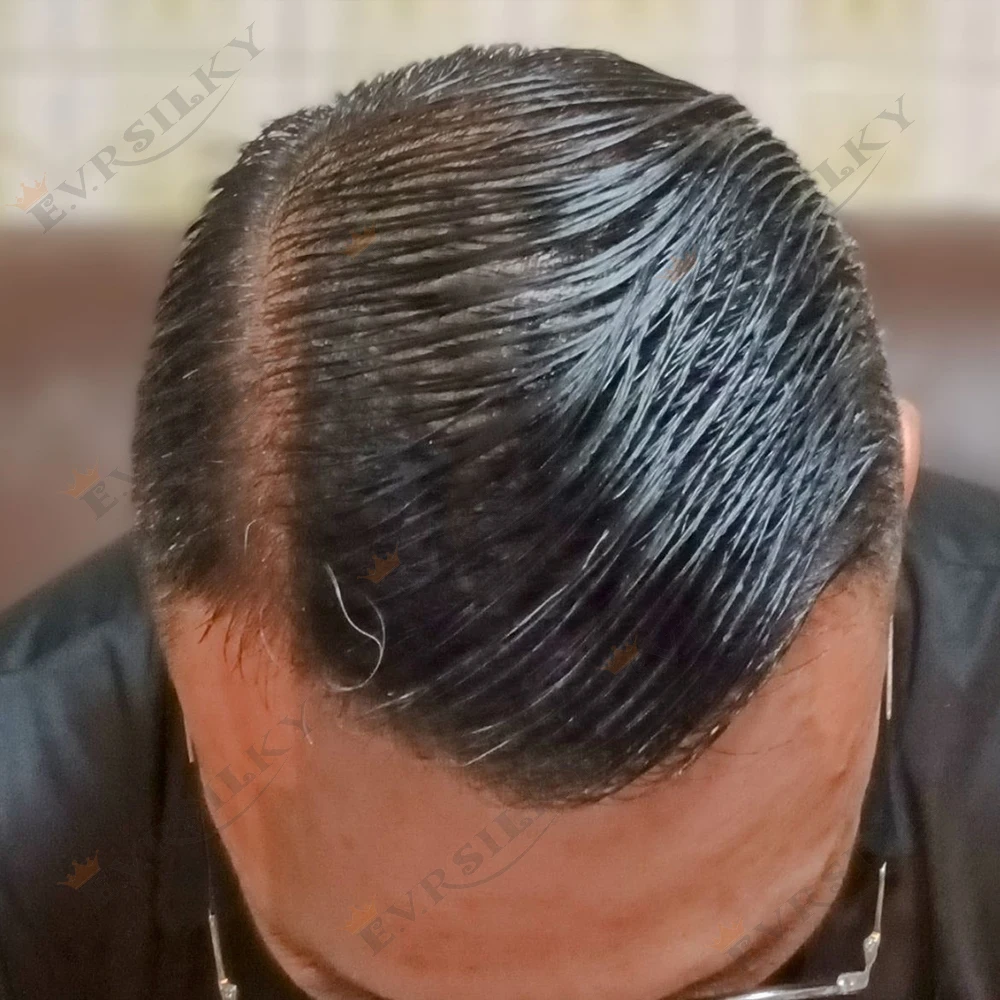 

Невидимая линия волос, ультратонкий, 0,02 мм, коричневый, мужской парик, плотность 80%, светло-русый, серый, 1B20, 1b50, Vloop, система человеческих волос, блоки