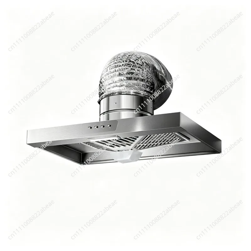 Household Range Hood with High Suction Power Smoke Collection Exhaust Fan Kitchen Simple Strong Ventilation Fan