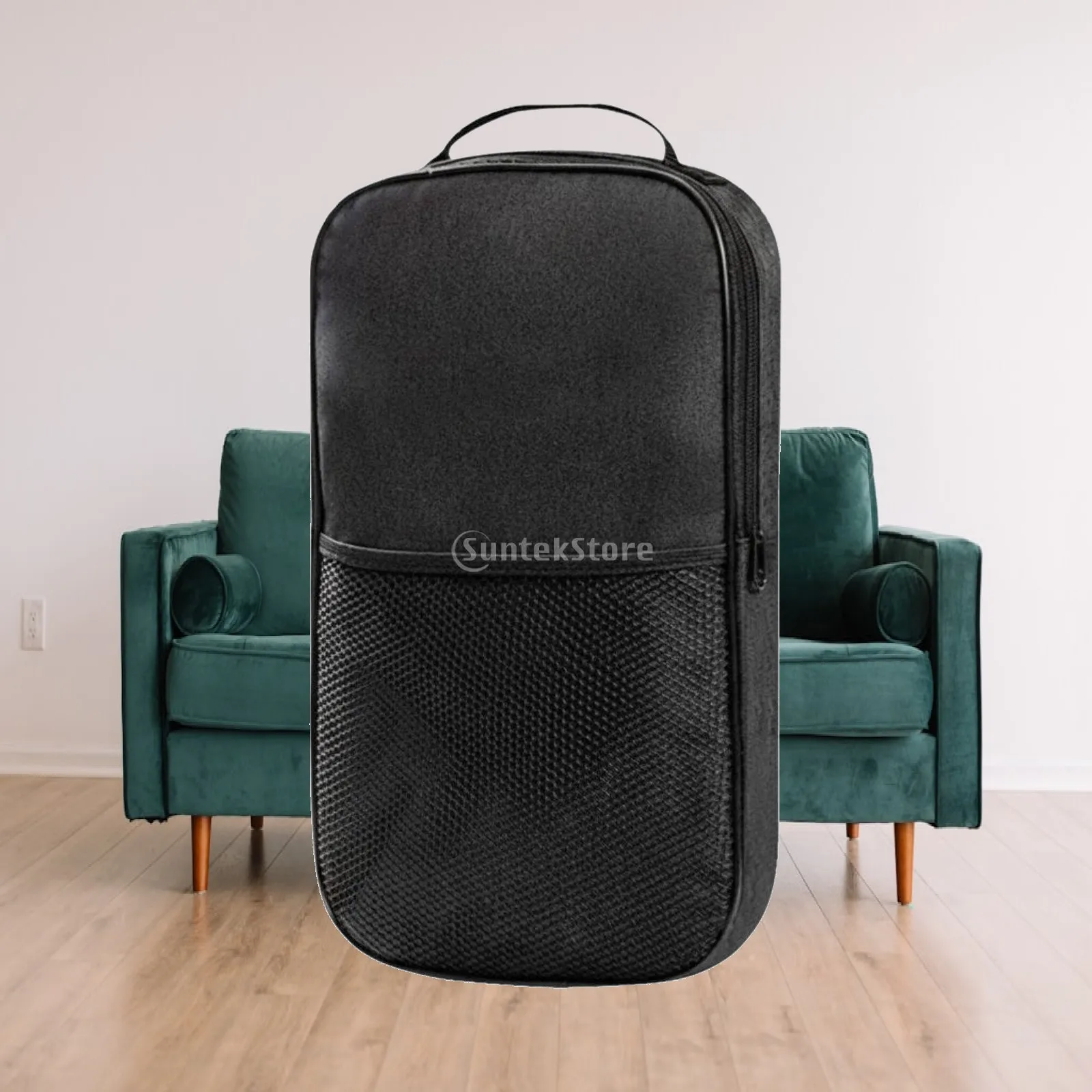 Pickleball Paddle Bag for 2 Paddles 4 Balls Wear Resistant Nylon Case Shoulder Strap Backpack for Court Daily Use
