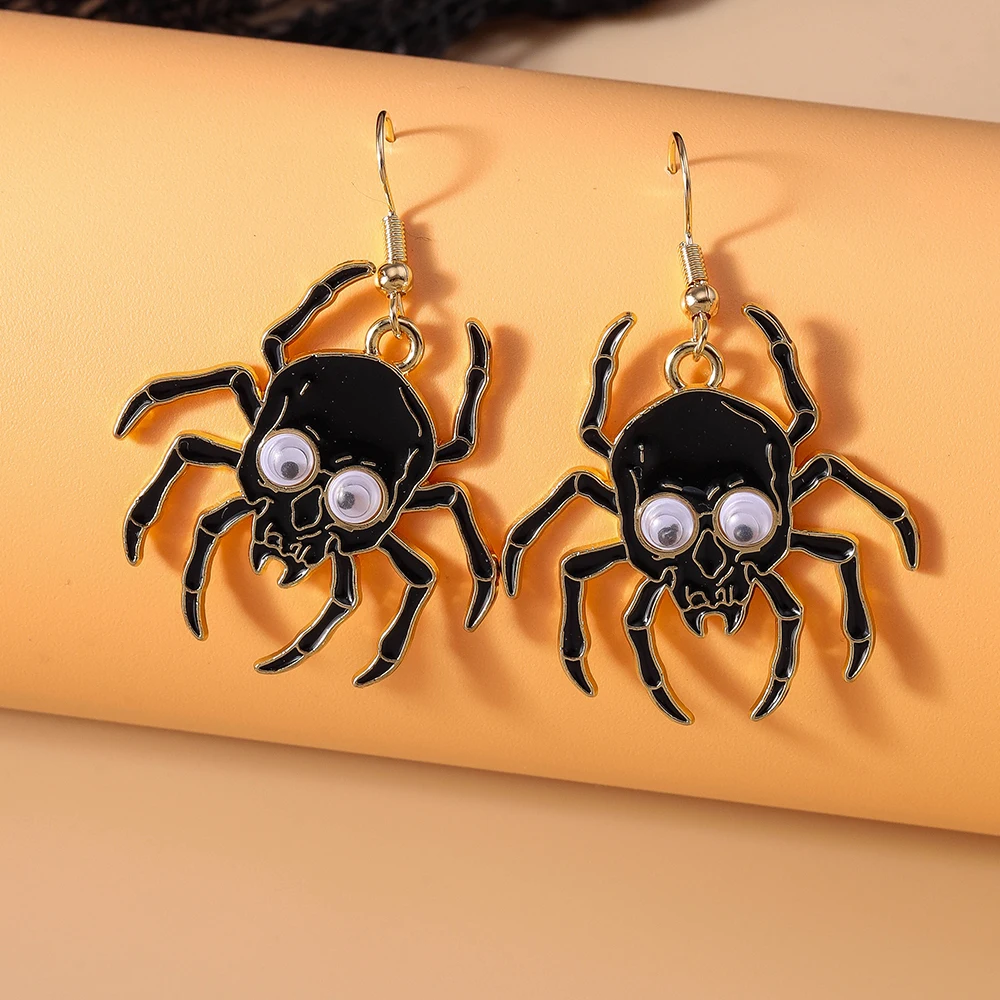 New Giant Spider Drop Earrings for Women Girls Halloween Earrings Handmade Party Jewelry Gifts