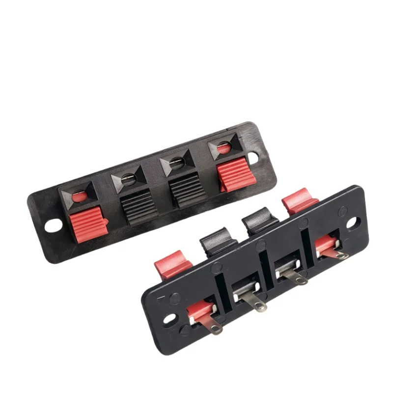 5PCS Speaker Clips Connector Terminal Push in Jack Spring Load Audio Speaker Terminal Breadboard Clip 4P