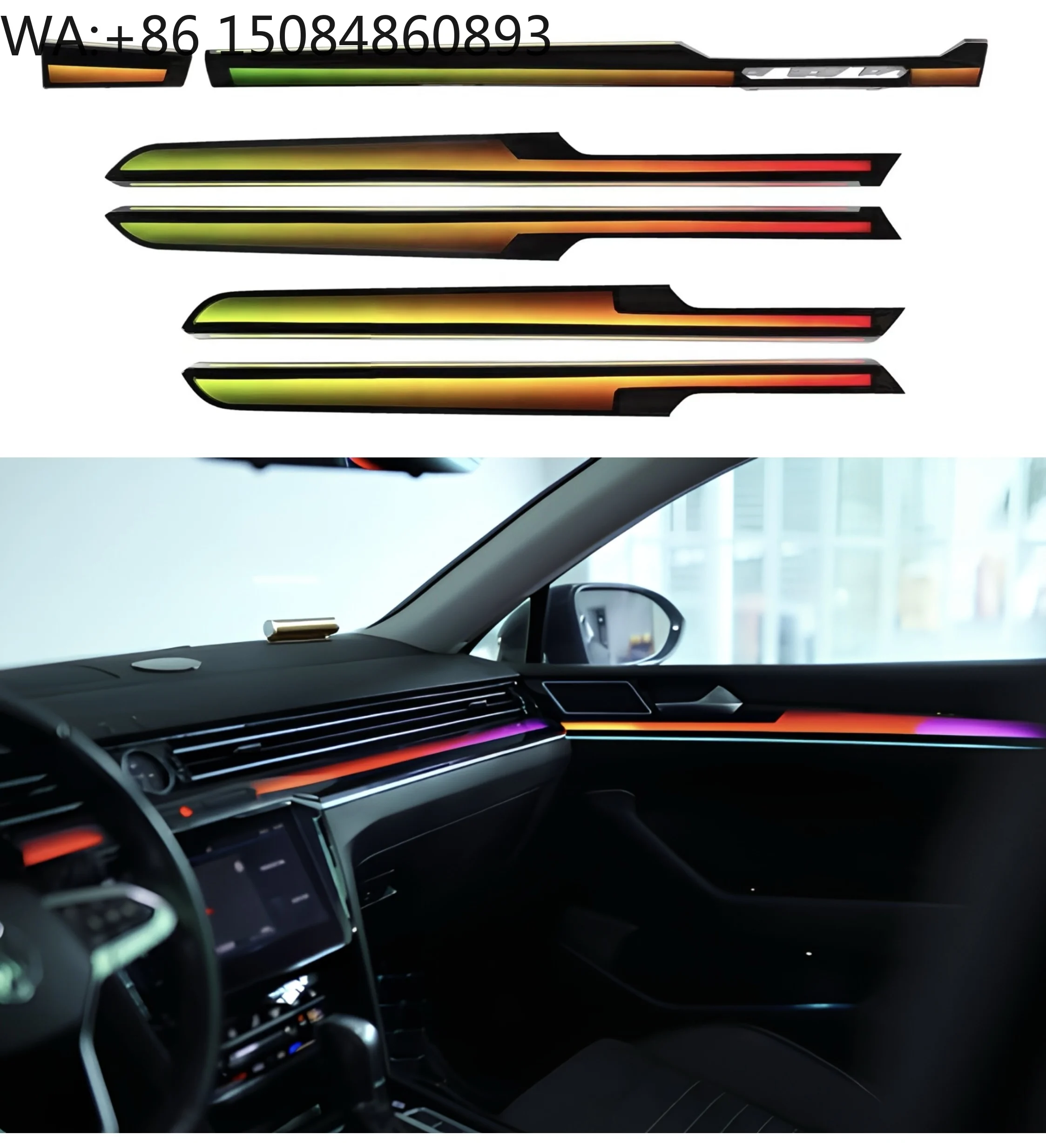 2017-2023 Mid Size Sedan Tweeter Symphony LED Light Panel European Version Interior Upgrade Decor Parts