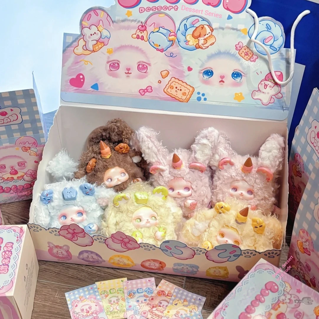 

Loloan Dessert Series Vinyl Blind Boxes Fashion Play Magnetic Doll Bag Plush Vinyl Doll Room Decor Cute Festival Gift toys