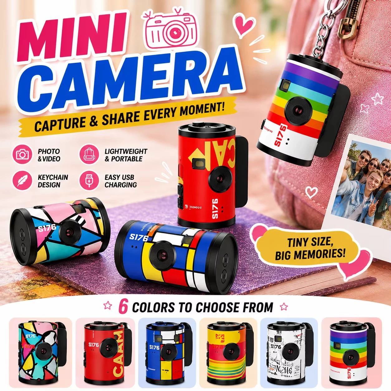 Mini Digital Camera 1080P Video Recorder 1.47
