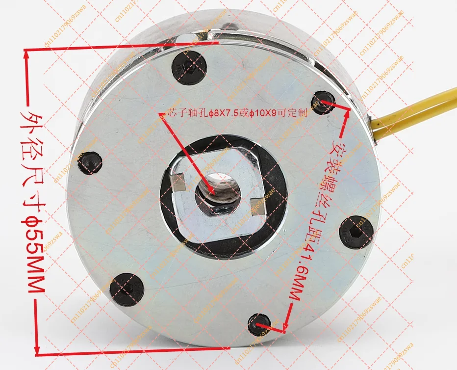 12V/24V Micro DC Motor Brake, Electromagnetic Power-off Brake