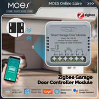 MOES Zigbee Garage Door Controller Module Smart App Remote Compatible with Tuya/Smart Life Alexa & Google Home Voice Control