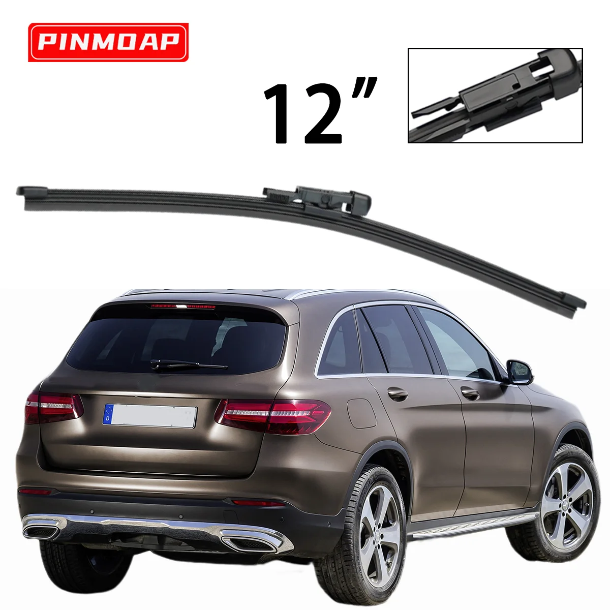 1 Stück 12-Zoll-Heckwischerblatt passend für Mercedes Benz GLC-Klasse X253 C253 2015-2023 Heckwischerblatt für die Windschutzscheibe