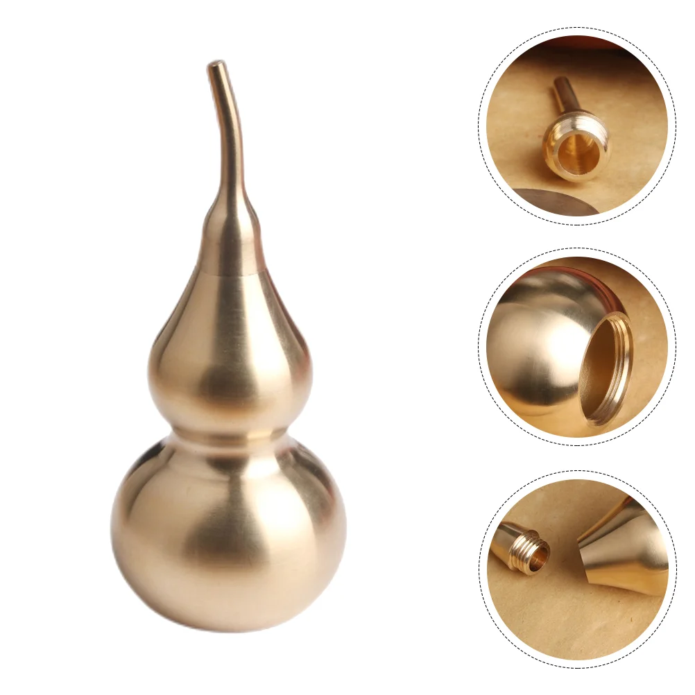 Gold Decor Feng Shui Gourd Ornaments Goldendoodle Decorative Figurine Large Copper
