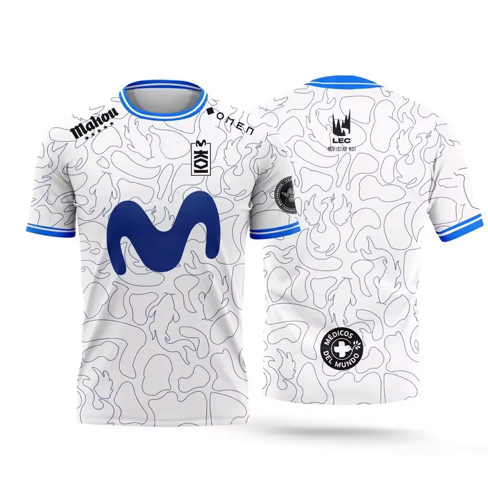New KOI Esports Club Gaming Enthusiasts Jersey 2025 CSGO League of Legends Gaming Men Summer Casual T-shirt Fans Team Uniform