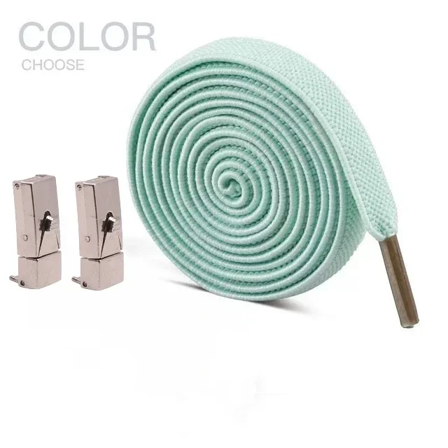 Press-Lock-Schnürsenkel ohne Binden, 8 mm breit, flache elastische Schnürsenkel für Damen-Sneaker, schnürlose Schnürsenkel für Schuhzubehör – Detail 33