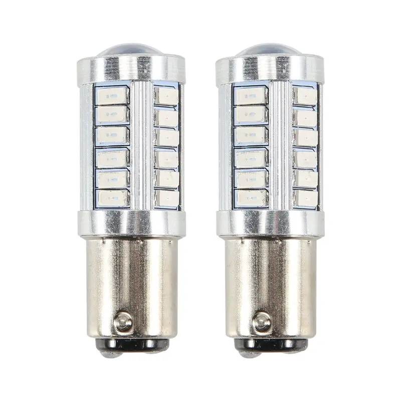 A30P-Red 1157 P21/5W Bay15d Super Bright 33 Smd 5630 5730 Led Auto Brake Lights Fog Lamp 21/5W Car Daytime Running Light Stop Bu