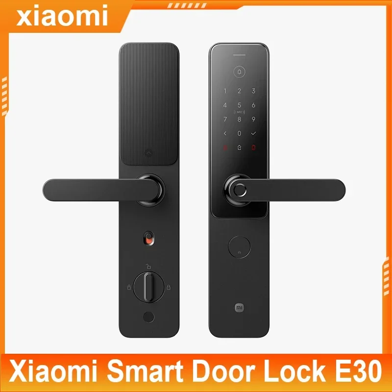 Xiaomi Smart Door Lock E30 Bluetooth 5.0 Password NFC Fingerprint Unlock Intelligent Doorbell Work with Mi Home App Smart Home