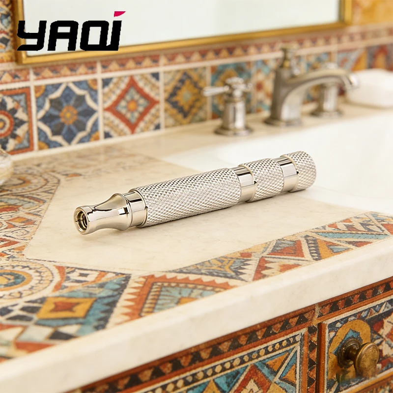 2026 YAQI Lightweight Polished 303 Stainless Steel Men's Safety Razor Handle - Sleek Design for Comfortable Shaving Experience