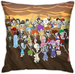 Throw Pillow Case American Anime Dad Roger Cartoon Smith Pillow Covers Square Pillowcases with Hidden Zipper Cushion Case