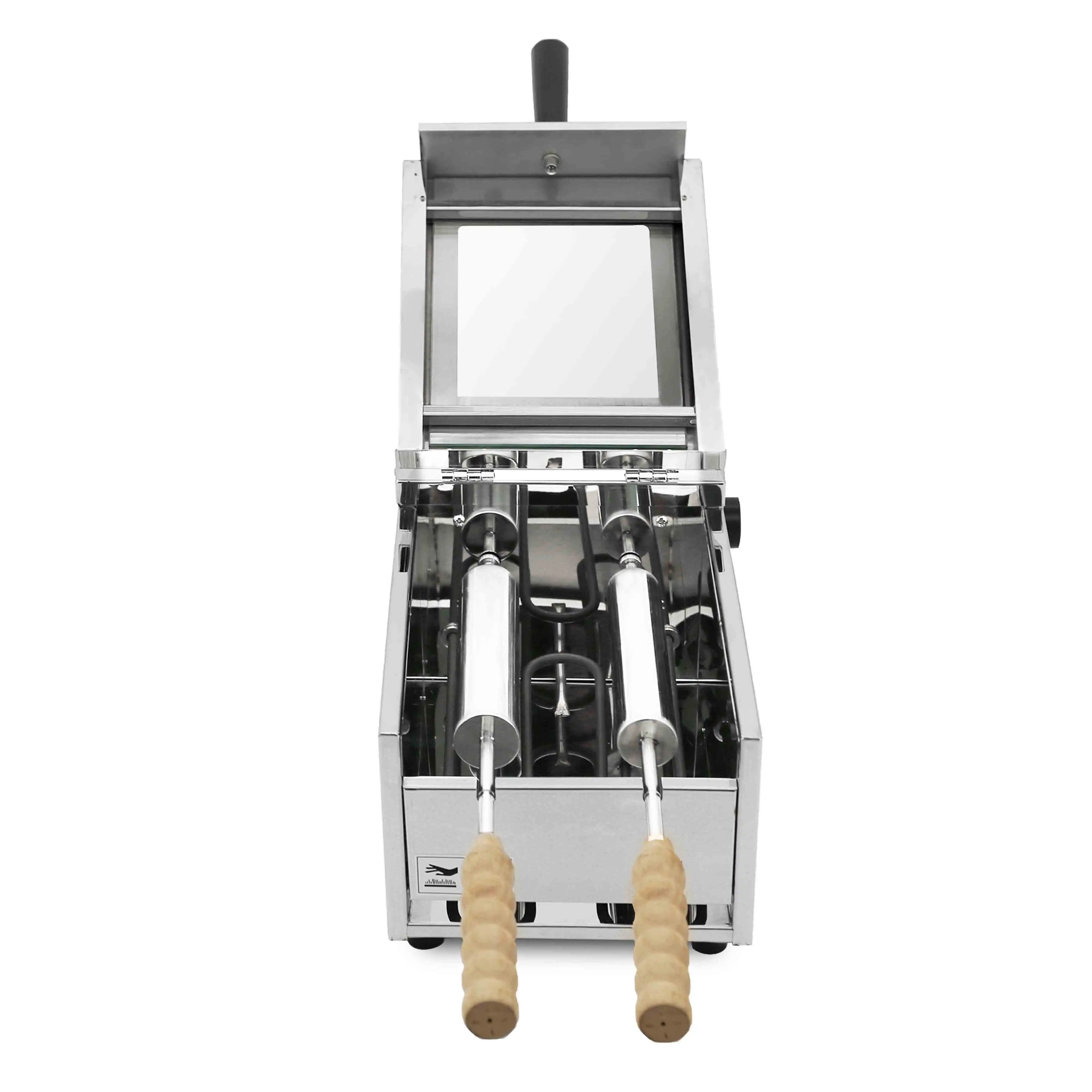 Commerciële Hongaarse Stijl Kurtos Kalacs Schoorsteen Cake Grill Oven Roterende Bakmachine voor Authentiek Straatvoedsel