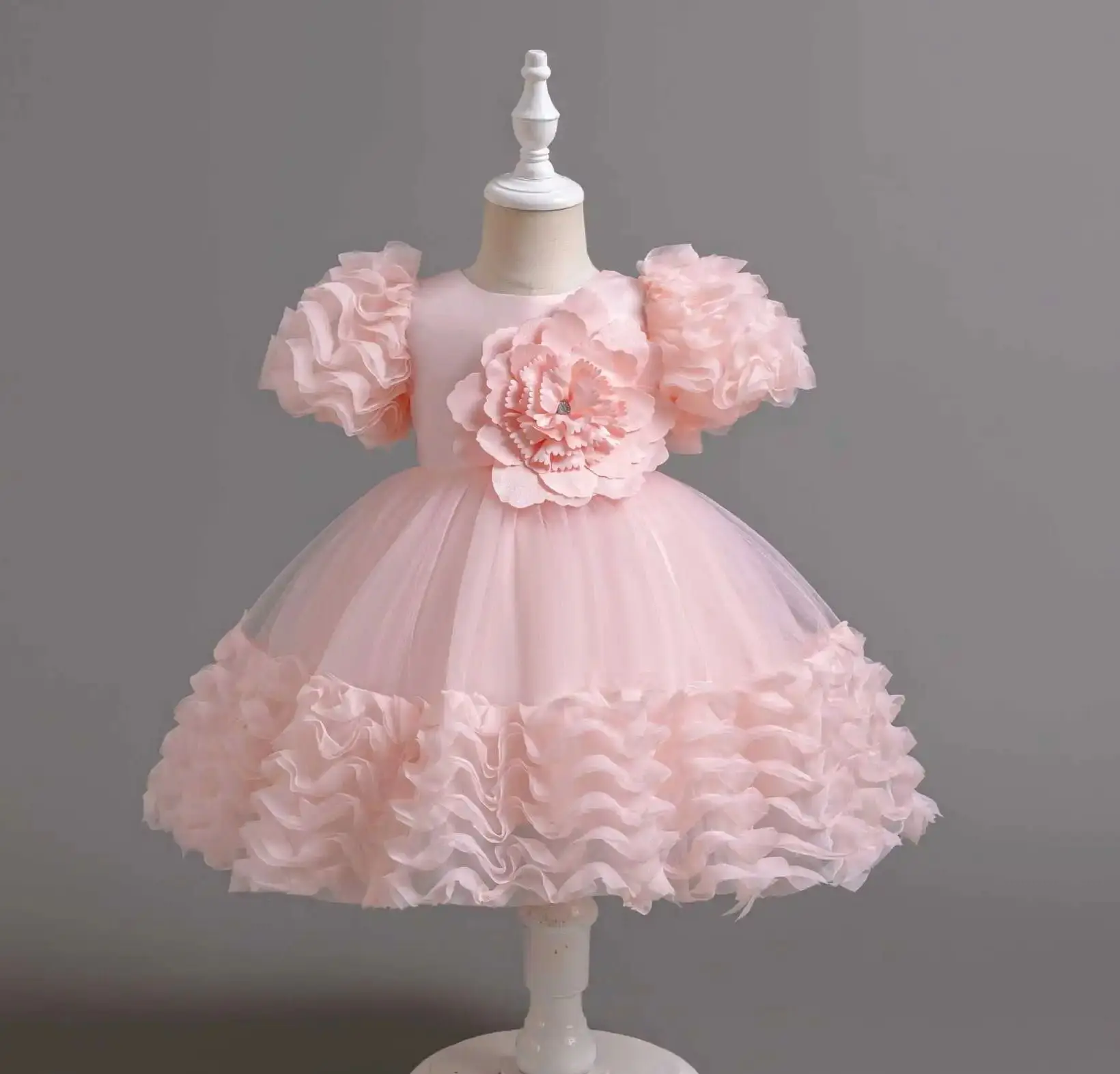 New Girl Tulle Puffy Clothes Girls Princess Dress Girls' Party Dresses Kid Girly Clothing
